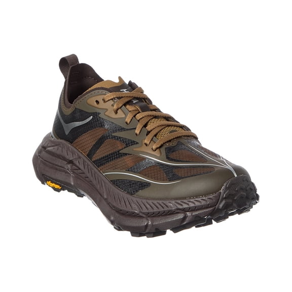 Hoka U Mafate Speed 4 Lite Leather & Mesh Sneaker, 8, Brown