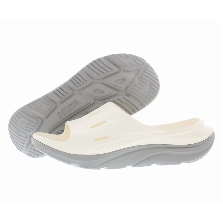 Hoka Unisex Ora Recovery Slide 12 Sandals, Alabaster/Stardust, US