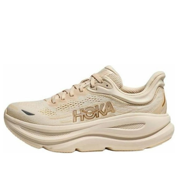 Hoka Women's Bondi 9 Sneaker, Vanilla/Birch, 10