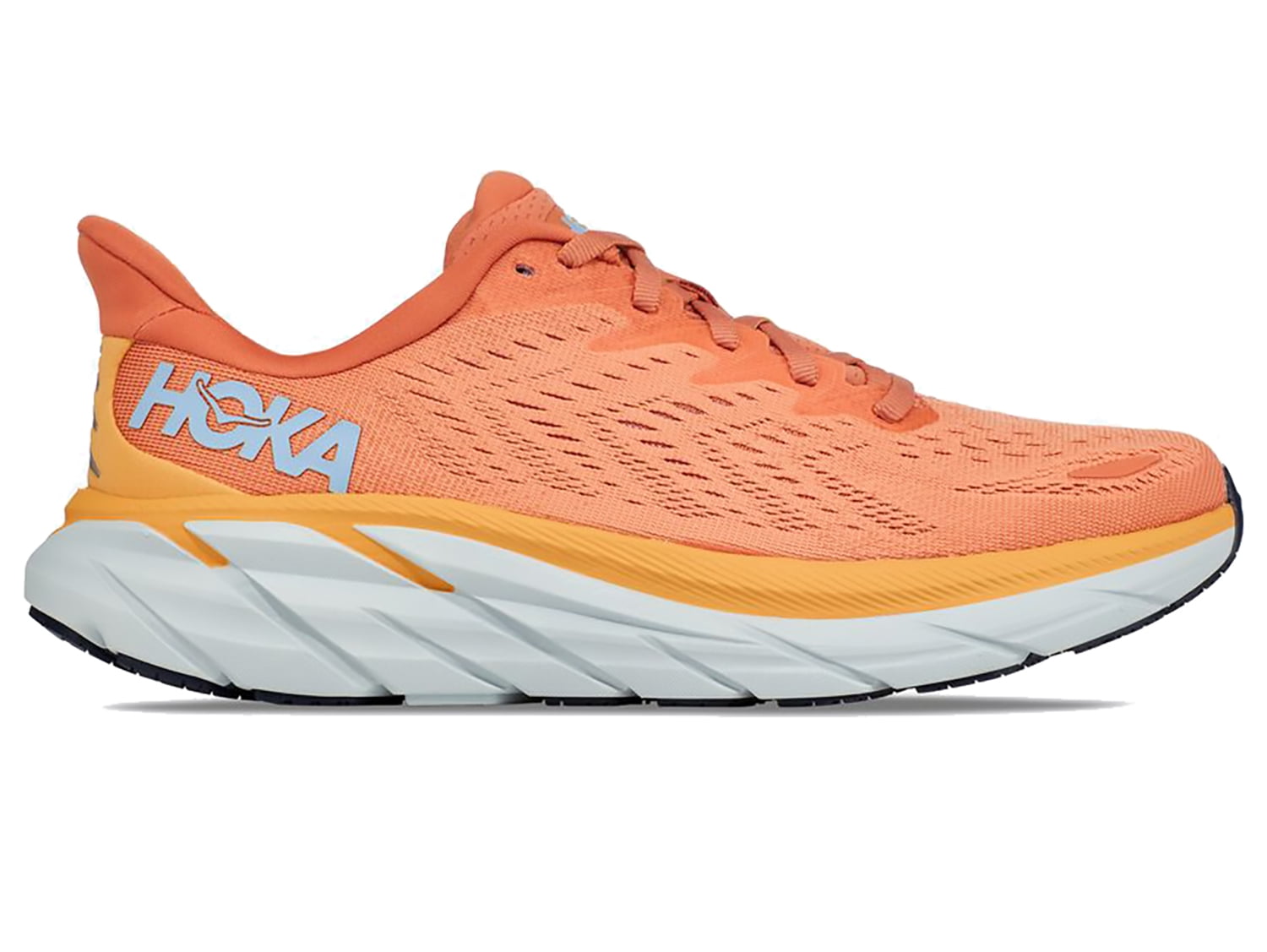 Hoka Womens Clifton 8 Running Shoe - Sun Baked/Shell Coral - Size 8.5B -  Walmart.com
