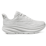 Hoka one Womens Clifton 9 Every day shoes, Size 11 US  WIDE , White/White