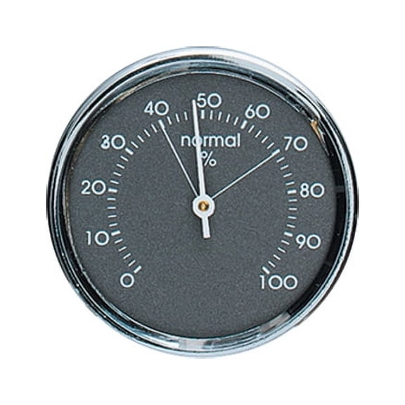 Hokco Analog Hygrometer 1.75 in. Chrome Metal Bezel