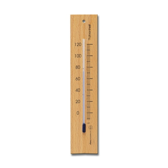 Hokco Wall Thermometer 7.9 inch Beechwood Natural Finish