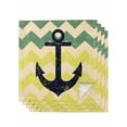 thumbnail image 1 of Hokiten Kitchen Dinner Napkins Set of 4 Anchor Nautical Cloth Napkins Reusable Washable Table Napkins for Weddings Cocktail Parties Holiday Table Decor 20x20 Inch, 1 of 8