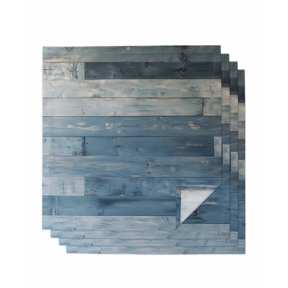 Hokiten Kitchen Dinner Napkins Set of 4 Blue Farmhouse Cloth Napkins Reusable Washable Table Napkins for Weddings Cocktail Parties Holiday Table Decor 20x20 Inch