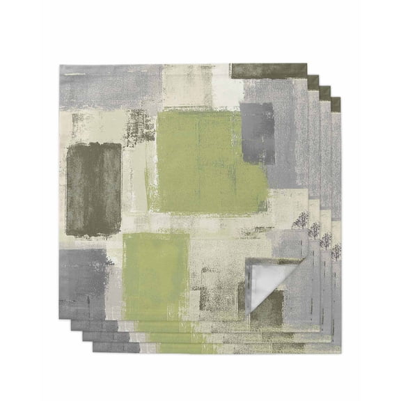 Hokiten Kitchen Dinner Napkins Set of 4 Sage Green Ombre Cloth Napkins Reusable Washable Table Napkins for Weddings Cocktail Parties Holiday Table Decor 20x20 Inch