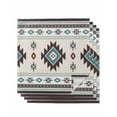 thumbnail image 1 of Hokiten Kitchen Dinner Napkins Set of 4 Southwest Ethnic Cloth Napkins Reusable Washable Table Napkins for Weddings Cocktail Parties Holiday Table Decor 20x20 Inch, 1 of 8