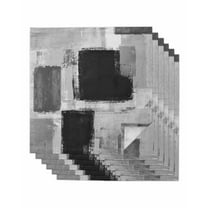 Hokiten Kitchen Dinner Napkins Set of 6 Black Grey Ombre Cloth Napkins Reusable Washable Table Napkins for Weddings Cocktail Parties Holiday Table Decor 20x20 Inch