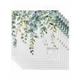 thumbnail image 1 of Hokiten Kitchen Dinner Napkins Set of 6 Eucalyptus Green Cloth Napkins Reusable Washable Table Napkins for Weddings Cocktail Parties Holiday Table Decor 20x20 Inch, 1 of 8