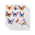 thumbnail image 1 of Hokiten Kitchen Dinner Napkins Set of 6 Modern Butterfly Cloth Napkins Reusable Washable Table Napkins for Weddings Cocktail Parties Holiday Table Decor 20x20 Inch, 1 of 8
