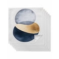 thumbnail image 1 of Hokiten Kitchen Dinner Napkins Set of 6 Navy Blue Gray Abstract Art Cloth Napkins Reusable Washable Table Napkins for Weddings Cocktail Parties Holiday Table Decor 20x20 Inch, 1 of 8