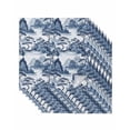 thumbnail image 1 of Hokiten Kitchen Dinner Napkins Set of 8 Blue Garden Cloth Napkins Reusable Washable Table Napkins for Weddings Cocktail Parties Holiday Table Decor 20x20 Inch, 1 of 8
