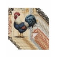 thumbnail image 1 of Hokiten Kitchen Dinner Napkins Set of 8 Navy Blue Vintage Rooster Cloth Napkins Reusable Washable Table Napkins for Weddings Cocktail Parties Holiday Table Decor 20x20 Inch, 1 of 8