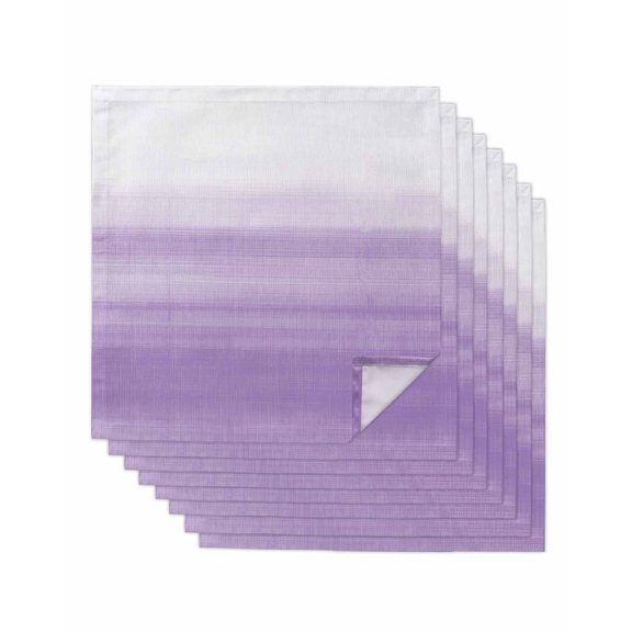 Hokiten Kitchen Dinner Napkins Set of 8 Purple White Ombre Cloth Napkins Reusable Washable Table Napkins for Weddings Cocktail Parties Holiday Table Decor 20x20 Inch