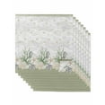 thumbnail image 1 of Hokiten Kitchen Dinner Napkins Set of 8 Sage Green Shell Cloth Napkins Reusable Washable Table Napkins for Weddings Cocktail Parties Holiday Table Decor 20x20 Inch, 1 of 8