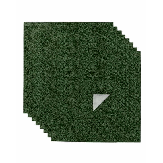 Hokiten Kitchen Dinner Napkins Set of 8 Solid Dark Green Cloth Napkins Reusable Washable Table Napkins for Weddings Cocktail Parties Holiday Table Decor 20x20 Inch