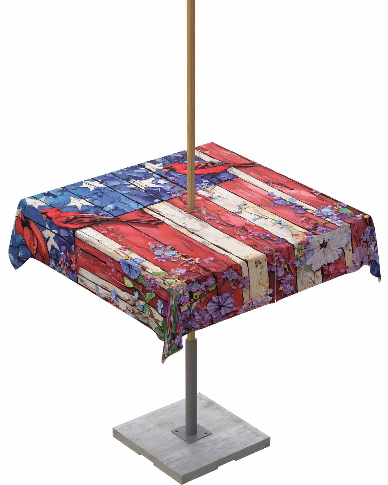 Outdoor Tablecloths With Umbrella Hole, Saxony Damask