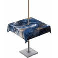 thumbnail image 1 of Hokiten Outdoor Tablecloths with Umbrella Hole & Zipper, Blue Marble 54x54 Inch Square Tablecloths, Modern Minimalist Abstract Fluid Art Waterproof Table Cloth, Patio/Pool/Picnic Table Covers, 1 of 7