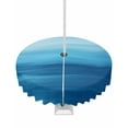 thumbnail image 1 of Hokiten Outdoor Tablecloths with Umbrella Hole & Zipper, Blue Ocean Waves Round Tablecloth 54 Inch, Stripe Ombre Coastal Waterproof Table Cloth, Patio/Pool/Picnic Table Covers, 1 of 7
