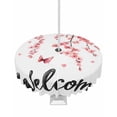 thumbnail image 1 of Hokiten Outdoor Tablecloths with Umbrella Hole & Zipper, Cherry Blossoms Round Tablecloth 54 Inch, Spring Rustic Botanical Flowers Waterproof Table Cloth, Patio/Pool/Picnic Table Covers, 1 of 7