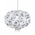 thumbnail image 1 of Hokiten Outdoor Tablecloths with Umbrella Hole & Zipper, Navy Blue Spring Floral Round Tablecloths 60 Inch, Summer Botanical Pastoral Watercolor Waterproof Table Cloth, Patio/Pool Table Covers, 1 of 7