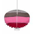 thumbnail image 1 of Hokiten Outdoor Tablecloths with Umbrella Hole & Zipper, Pink Grey Round Tablecloths 60 Inch, Vintage Stripe Farmhouse Wood Grain Ombre Waterproof Table Cloth, Patio/Pool/Picnic Table Covers, 1 of 7