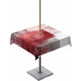 thumbnail image 1 of Hokiten Outdoor Tablecloths with Umbrella Hole & Zipper, Red Ombre 54x54 Inch Square Tablecloths, Retro Farmhouse Abstract Mottled Texture Art Waterproof Table Cloth, Patio/Pool/Picnic Table Covers, 1 of 7