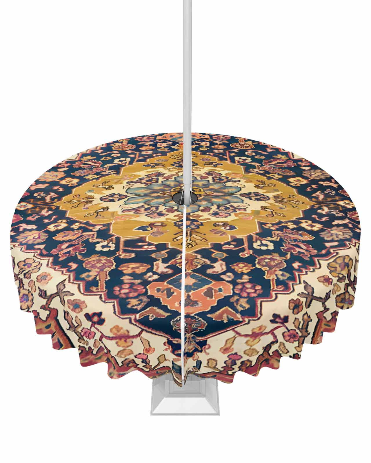 Hokiten Outdoor Tablecloths with Umbrella Hole & Zipper, Southwest ...