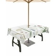 thumbnail image 1 of Hokiten Outdoor Tablecloths with Umbrella Hole & Zipper, Summer Botanical Floral Rectangle Tablecloth 60x120 Inch, Rustic Spring Flowers Waterproof Table Cloth, Patio/Pool/Picnic Table Covers, 1 of 7