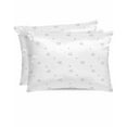 thumbnail image 1 of Hokiten Pillow Cases Standard Size Set of 2, Lumbar Pillow Covers, Purple Flowers Satin Pillowcases with Zipper for Hair/Skin, Pillow Protector Cover, Farmhouse Botanical Watercolor 20x26 Inches, 1 of 6