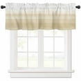 thumbnail image 1 of Hokiten Rod Pocket Curtain Valance, Beige White Stripes Farmhouse Window Valance for Living Room, Bedroom, Kitchen Farmhouse Modern Gradient Lines 60"W x 18"L, 1 of 8