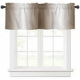 thumbnail image 1 of Hokiten Rod Pocket Curtain Valance, Brown White Ombre Farmhouse Window Valance for Living Room, Bedroom, Kitchen Vintage Minimalist Country Gradient 42"W x 12"L, 1 of 7