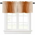 thumbnail image 1 of Hokiten Rod Pocket Curtain Valance, Burnt Orange Ombre Farmhouse Window Valance for Living Room, Bedroom, Kitchen Modern Abstract Art 42"W x 12"L, 1 of 8