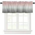 thumbnail image 1 of Hokiten Rod Pocket Curtain Valance, Ombre, Farmhouse Window Valance for Living Room, Bedroom, Kitchen Gradient Pink and Grey 54"W x 18"L, 1 of 8