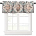 thumbnail image 1 of Hokiten Rod Pocket Curtain Valance, Rustic Geometric, Farmhouse Window Valance for Living Room, Bedroom, Kitchen Farmhouse Shabby Chic Ethnic Tribal 42"W x 12"L, 1 of 8