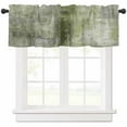 thumbnail image 1 of Hokiten Rod Pocket Curtain Valance, Sage Green Oil Painting Farmhouse Window Valance for Living Room, Bedroom, Kitchen Modern Abstract Graffiti Street Art 54"W x 18"L, 1 of 8
