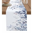 thumbnail image 1 of Hokiten Table Runners 120 Inches Long Dress Scarves, Blue Leaves Farmhouse Coffee/Dining/Kitchen Table Runner for Living Room, Spring Botanical Eucalyptus Branches 13x120 Inch, 1 of 7
