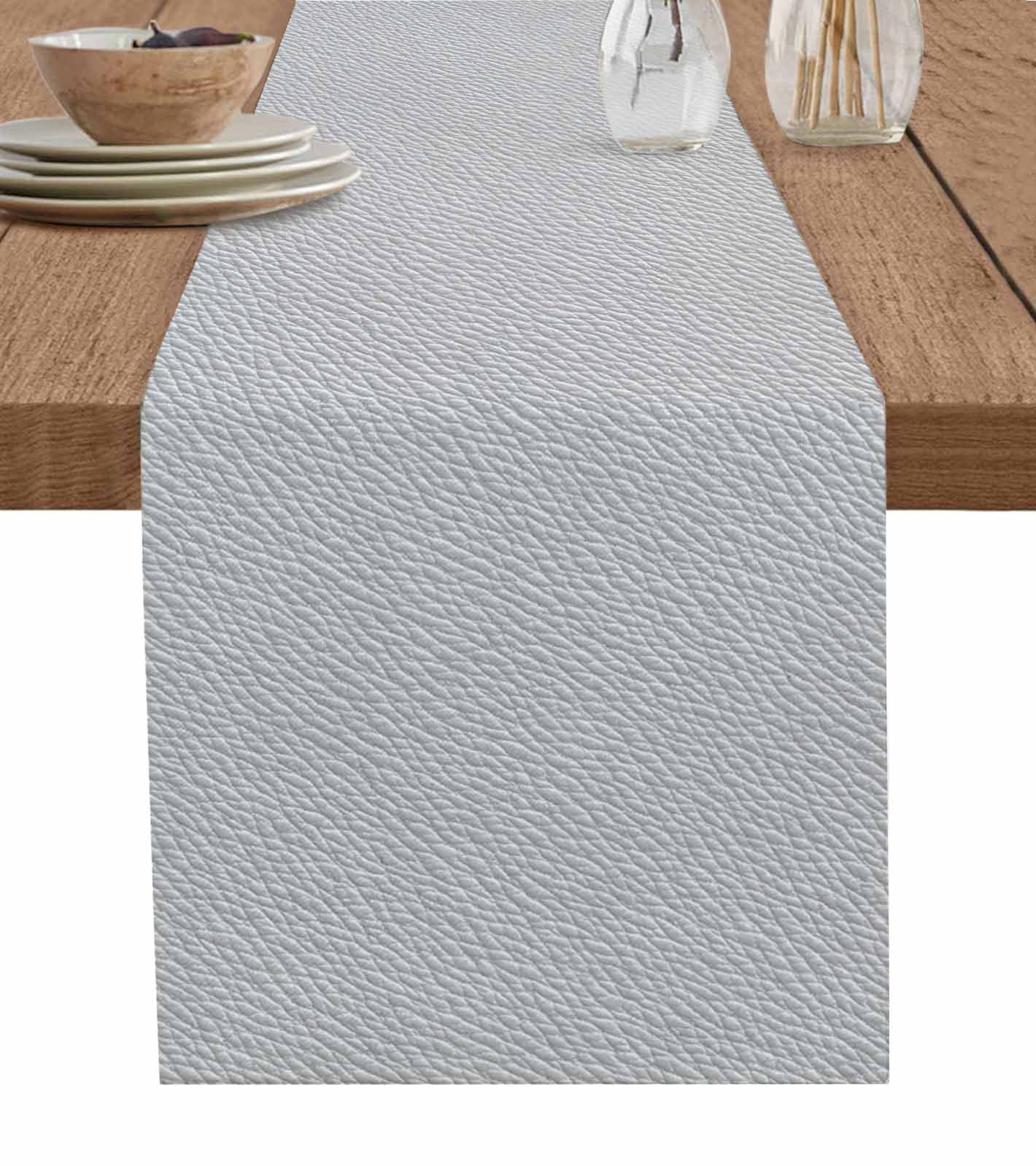 Hokiten Table Runners 120 Inches Long Dress Scarves, Grey Farmhouse ...