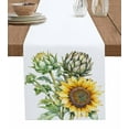 thumbnail image 1 of Hokiten Table Runners 48 Inches Long Dress Scarves, Sunflower Farmhouse Kitchen/Dining Table Runner, Short Coffee Tablerunners, Farmhouse Nature Garden Florals Watercolor 13x48 Inch, 1 of 7