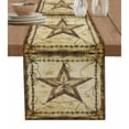 thumbnail image 1 of Hokiten Table Runners 72 Inches Long Dress Scarves, Brown Texas Star Country Farmhouse Kitchen/Dining Table Runner, Coffee Tablerunners, Western Stars Retro 13x72 Inch, 1 of 7