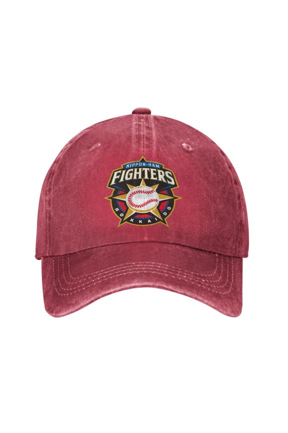 Hokkaido Nippon-Ham Fighters Hat Washed Cotton Baseball Cap