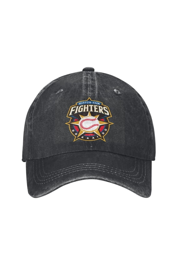 Hokkaido Nippon-Ham Fighters Hat Washed Cotton Baseball Cap