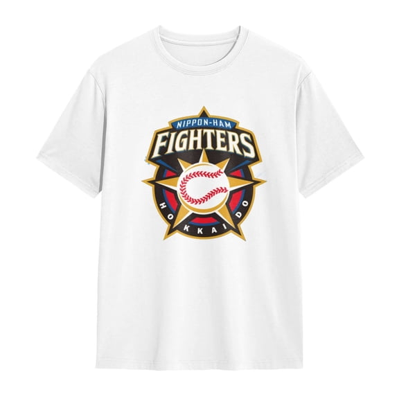 Hokkaido Nippon-Ham Fighters Shirt Short Sleeve Cotton Tshirt