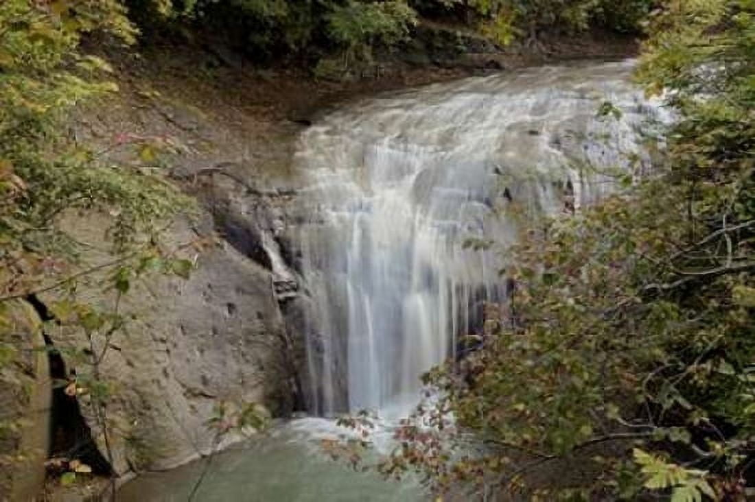 Hokkaido Waterfall - 1 Canvas Art - Alan Blaustein (24 x 36)