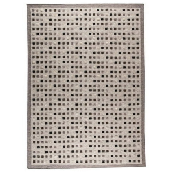 Hokku Designs Khema1 Hand-Woven Gray Area Rug