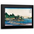 thumbnail image 1 of Hokusai 14x11 Black Modern Framed Museum Art Print Titled - Enoshima in Sagami Province, 1830, 1 of 5