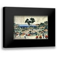 thumbnail image 1 of Hokusai 14x11 Black Modern Framed Museum Art Print Titled - Measuring Land, 1 of 5