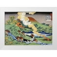 thumbnail image 1 of Hokusai 14x11 White Modern Wood Framed Museum Art Print Titled - Fishermen Hauling A Net, 1 of 4