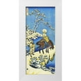 thumbnail image 1 of Hokusai 16x32 White Modern Wood Framed Museum Art Print Titled - Rider In The Snow, 1 of 4