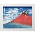 thumbnail image 1 of Hokusai 24x19 White Modern Wood Framed Museum Art Print Titled - Fine Wind Clear Morning, 1 of 4